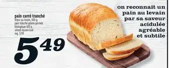 Marché Richelieu PAIN CARRÉ TRANCHÉ | SLICED SQUARE LOAF offer