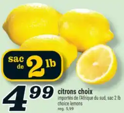 Marché Richelieu CITRONS CHOIX | CHOICE LEMONS offer
