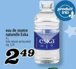 Marché Richelieu EAU DE SOURCE NATURELLE ESKA | ESKA NATURAL SPRING WATER offer