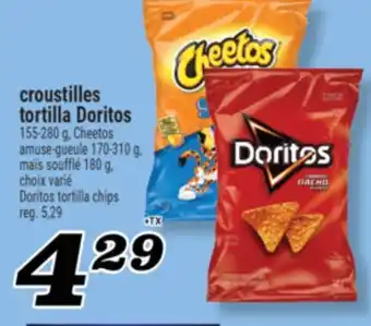 Marché Richelieu CROUSTILLES TORTILLA DORITOS | DORITOS TORTILLA CHIPS offer