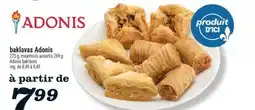 Marché Richelieu baklavas Adonis | Adonis baklavas offer