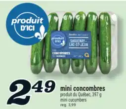 Marché Richelieu MINI CONCOMBRES | MINI CUCUMBERS offer