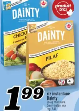 Marché Richelieu RIZ INSTANTANÉ DAINTY | DAINTY INSTANT RICE offer
