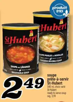 Marché Richelieu soupe prête-à-servir St-Hubert | St-Hubert ready to serve soup offer