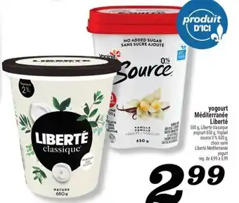Marché Richelieu YOGOURT MÉDITERRANÉE LIBERTÉ | LIBERTÉ MÉDITERRANÉE YOGURT offer