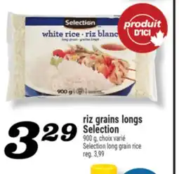 Marché Richelieu RIZ GRAINS LONGS SELECTION | SELECTION LONG GRAIN RICE offer