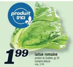 Marché Richelieu LAITUE ROMAINE | ROMAINE LETTUCE offer