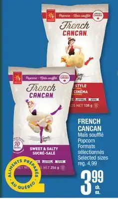 Jean Coutu FRENCH CANCAN Maïs soufflé Popcorn offer