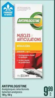 Jean Coutu ANTIPHLOGISTINE Selected analgesics offer