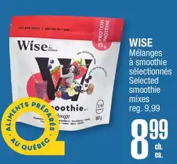 Jean Coutu WISE Selected smoothie mixes offer