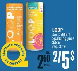 Jean Coutu LOOP Sparkling juice offer