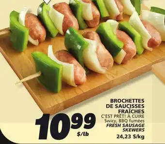 IGA C'EST PRÊT! À CUIRE FRESH SAUSAGE SKEWERS offer