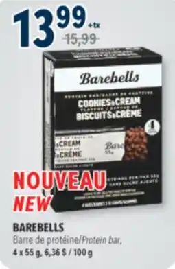 Familiprix BAREBELLS, Protein bar, 4 x 55 g offer