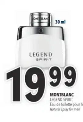Familiprix MONTBLANC, LEGEND SPIRIT, Natural spray for men, 30 ml offer