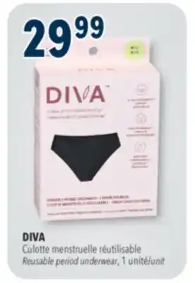 Familiprix DIVA, Culotte menstruelle Reusable period underwear, 1 unit offer