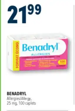 Familiprix BENADRYL, 25 mg, 100 caplets offer