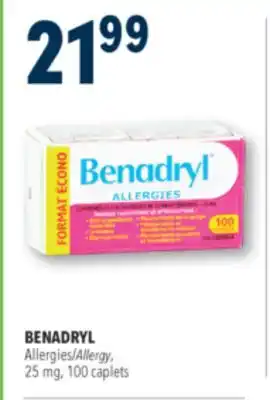 Familiprix BENADRYL, 25 mg, 100 caplets offer