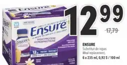 Familiprix POUR LE FRONT ENSURE, Meal replacement, 6 x 235 ml offer