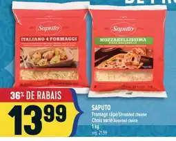 Marché Adonis SAPUTO FROMAGE RÂPÉ | SAPUTO SHREDDED CHEESE offer