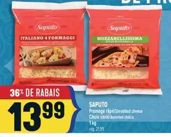 Marché Adonis SAPUTO FROMAGE RÂPÉ | SAPUTO SHREDDED CHEESE offer