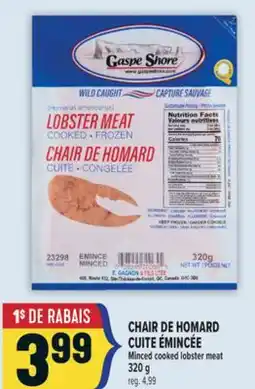 Marché Adonis CHAIR DE HOMARD CUITE ÉMINCÉE | MINCED COOKED LOBSTER MEAT offer