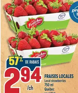 Marché Adonis FRAISES LOCALES | Local strawberries offer