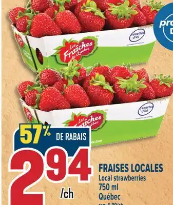 Marché Adonis FRAISES LOCALES | Local strawberries offer