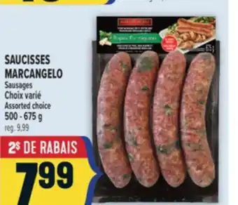 Marché Adonis SAUCISSES MARCANGELO | MARCANGELO SAUSAGES offer