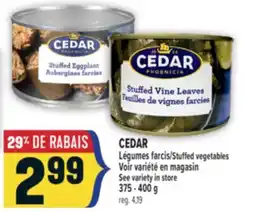 Marché Adonis CEDAR LÉGUMES FARCIS | CEDAR STUFFED VEGETABLES offer