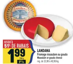 Marché Adonis LANDANA Fromage maasdam ou gouda | Maasdam or gouda cheese offer