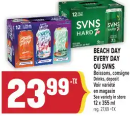 Marché Adonis BEACH DAY EVERY DAY OU SVNS Boissons | Drinks offer