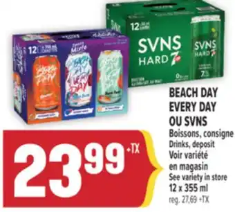 Marché Adonis BEACH DAY EVERY DAY OU SVNS Boissons | Drinks offer