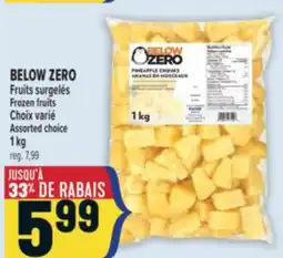 Marché Adonis BELOW ZERO Fruits surgelés | Frozen fruits offer