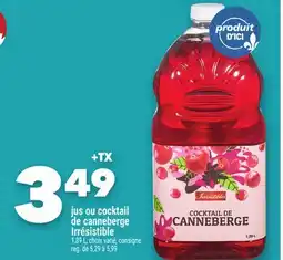 Marche Ami JUS OU COCKTAIL DE CANNEBERGE IRRÉSISTIBLE offer