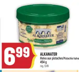 Marché Adonis ALKANATER HALVA AUX PISTACHES | ALKANATER PISTACHIO HALVA offer