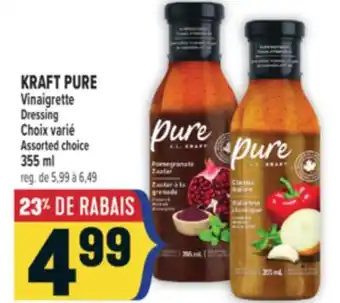Marché Adonis KRAFT PURE VINAIGRETTE | KRAFT PURE DRESSING offer