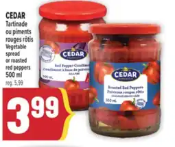 Marché Adonis CEDAR Tartinade ou piments rouges rôtis | Vegetable spread or roasted red peppers offer