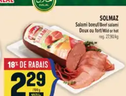 Marché Adonis SOLMAZ SALAMI BOEUF | SOLMAZ BEEF SALAMI offer
