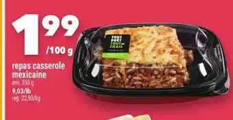 Marche Ami REPAS CASSEROLE MEXICAINE offer