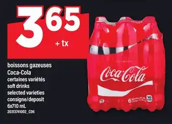 Maxi BOISSONS GAZEUSES | COCA-COLA SOFT DRINKS, 6X710 ML offer