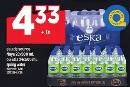 Maxi EAU DE SOURCE NAYA 28X500 ML OU ESLA 24X500 ML | SPRING WATER offer
