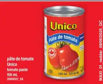 Maxi PÂTE DE TOMATE UNICO | TOMATO PASTE, 156 ML offer