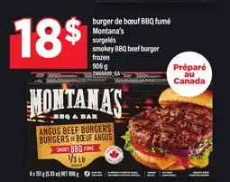 Maxi BURGER DE BŒUF BBQ FUMÉ MONTANA'S | SMOKEY BBQ BEEF BURGER, 906 G offer