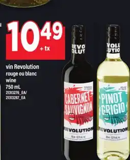 Maxi VIN REVOLUTION ROUGE OU BLANC | WINE, 750 mL offer