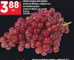 Maxi RAISINS ROUGES SANS PÉPINS | RED SEEDLESS GRAPES offer