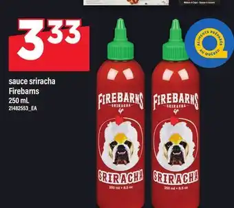 Maxi SAUCE SRIRACHA FIREBARNS, 250 ML offer