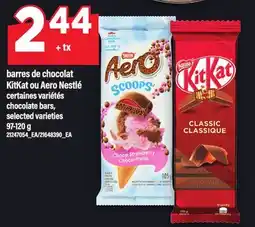 Maxi BARRES DE CHOCOLAT KITKAT OU AERO NESTLÉ, 97-120 G offer