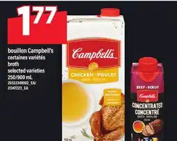 Maxi BOUILLON CAMPBELL'S | BROTH, 250/900 ML offer