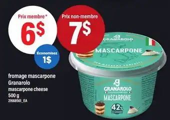 Maxi FROMAGE MASCARPONE GRANAROLO | MASCARPONE CHEESE, 500 G offer