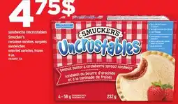 Maxi SANDWICHS UNCRUSTABLES SMUCKER'S | SANDWICHES 4 UN offer